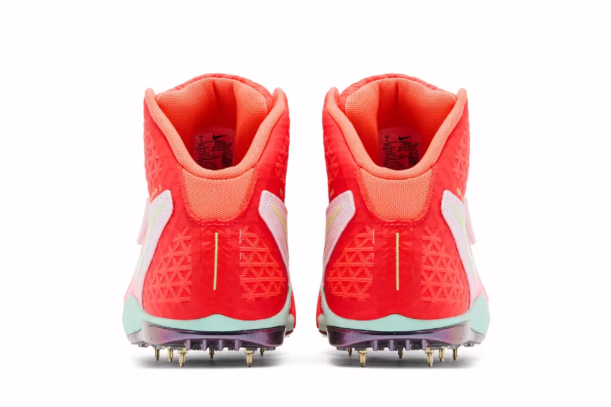 Nike Zoom Javelin Elite 3 Bright Crimson Lime Blast, view 7