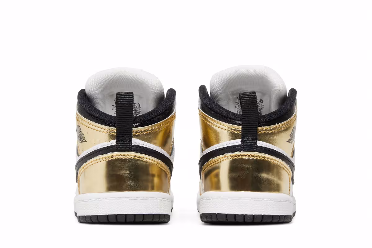 Air Jordan 1 Mid SE TD Metallic Gold, view 7