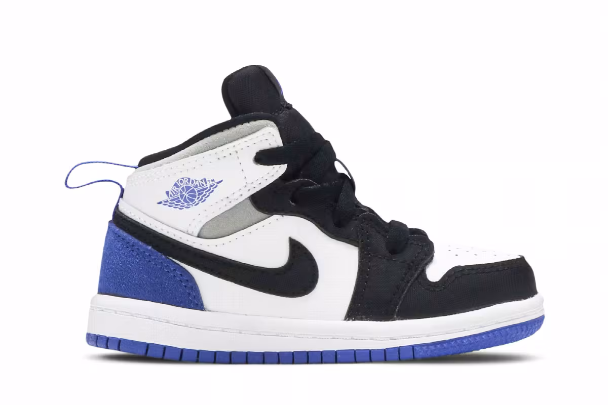 Air Jordan 1 Mid SE TD Royal Black Toe, view 2