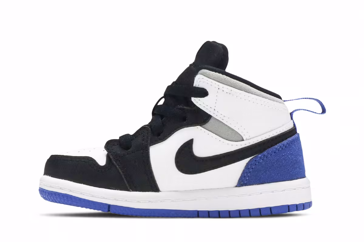 Air Jordan 1 Mid SE TD Royal Black Toe, view 4