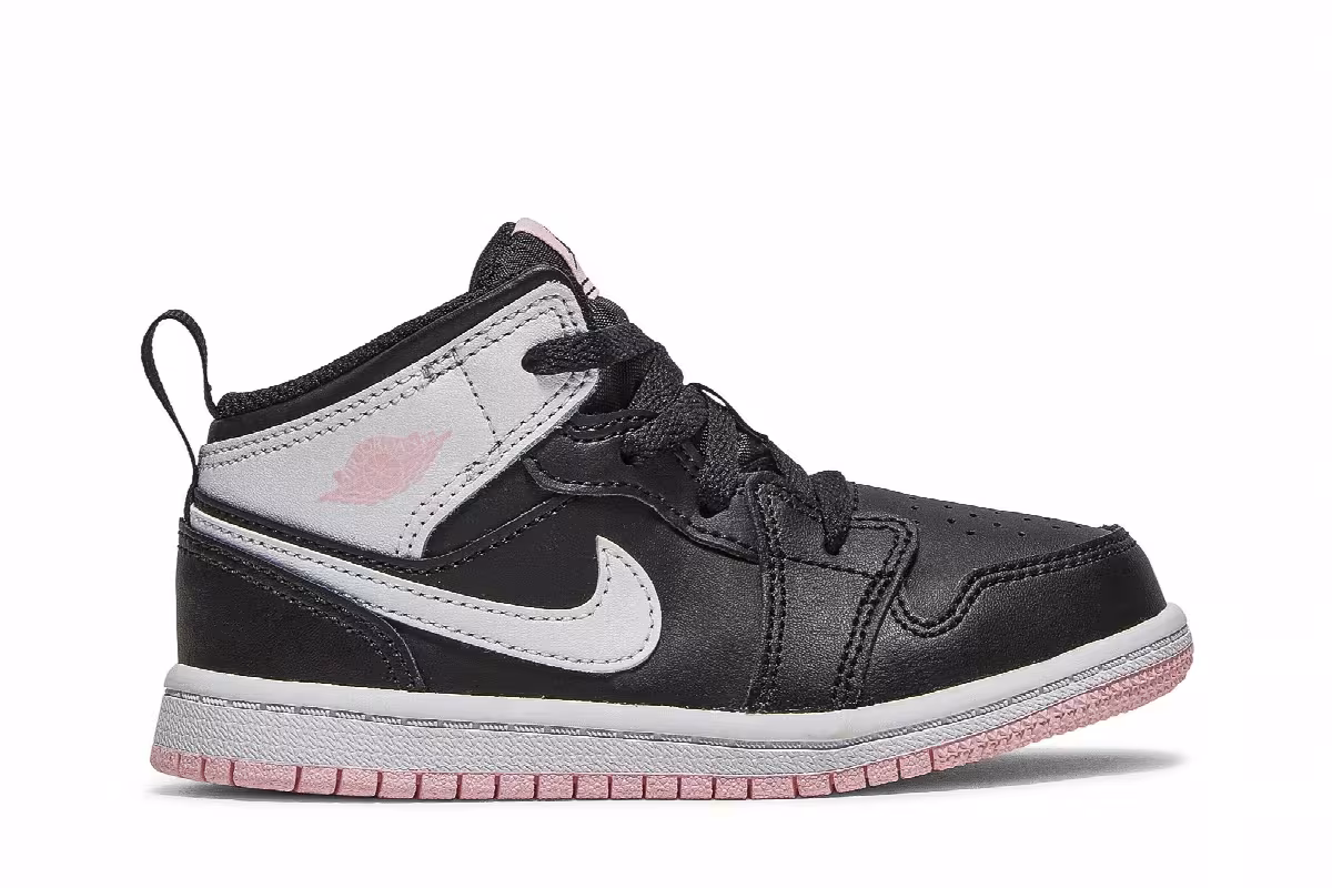 Air Jordan 1 Mid TD Black Arctic Punch, view 2