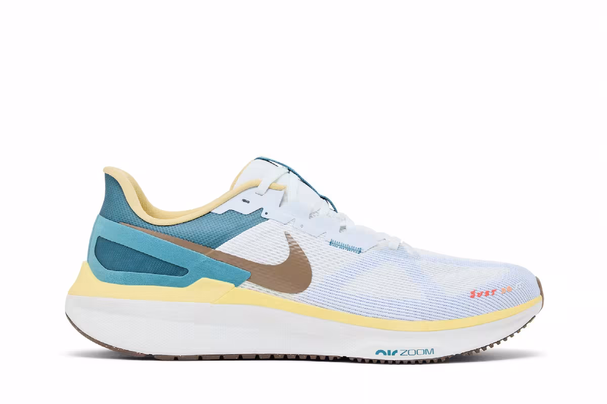 Nike Air Zoom Structure 25 Summit White Mink Brown, view 2