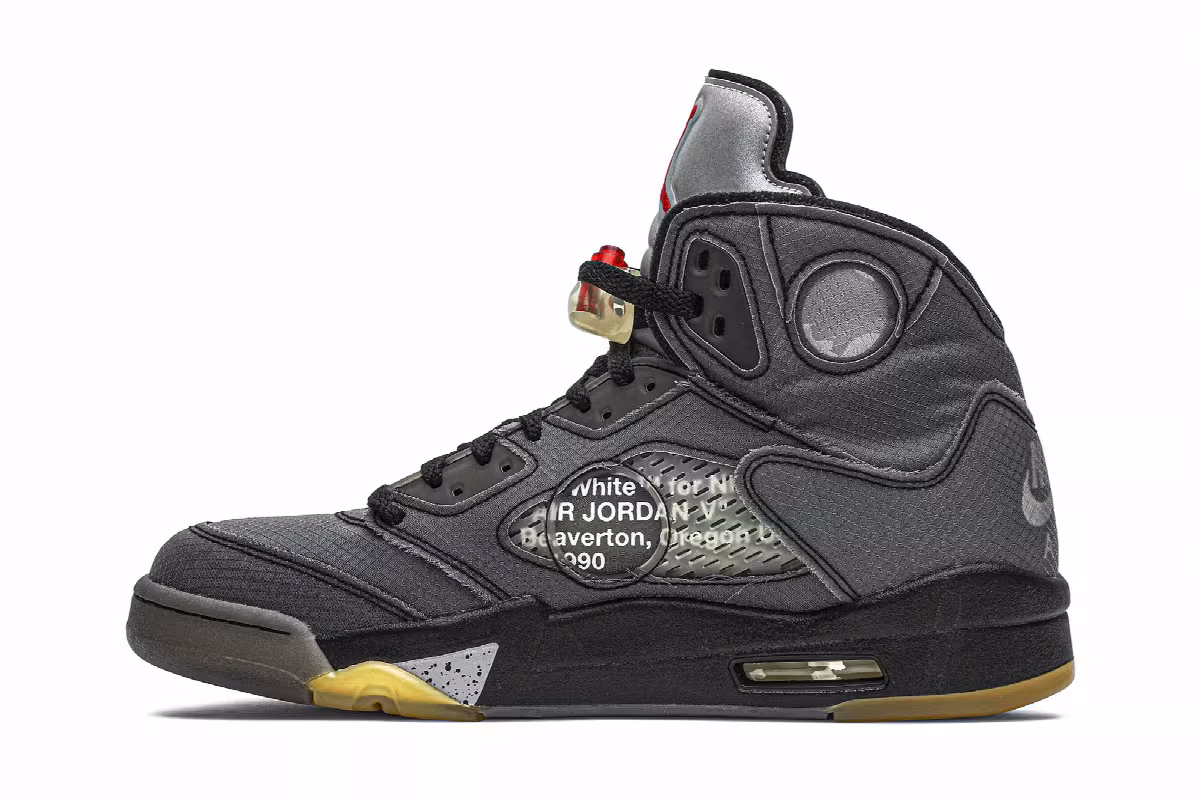 Off-White x Air Jordan 5 SP Muslin, view 4