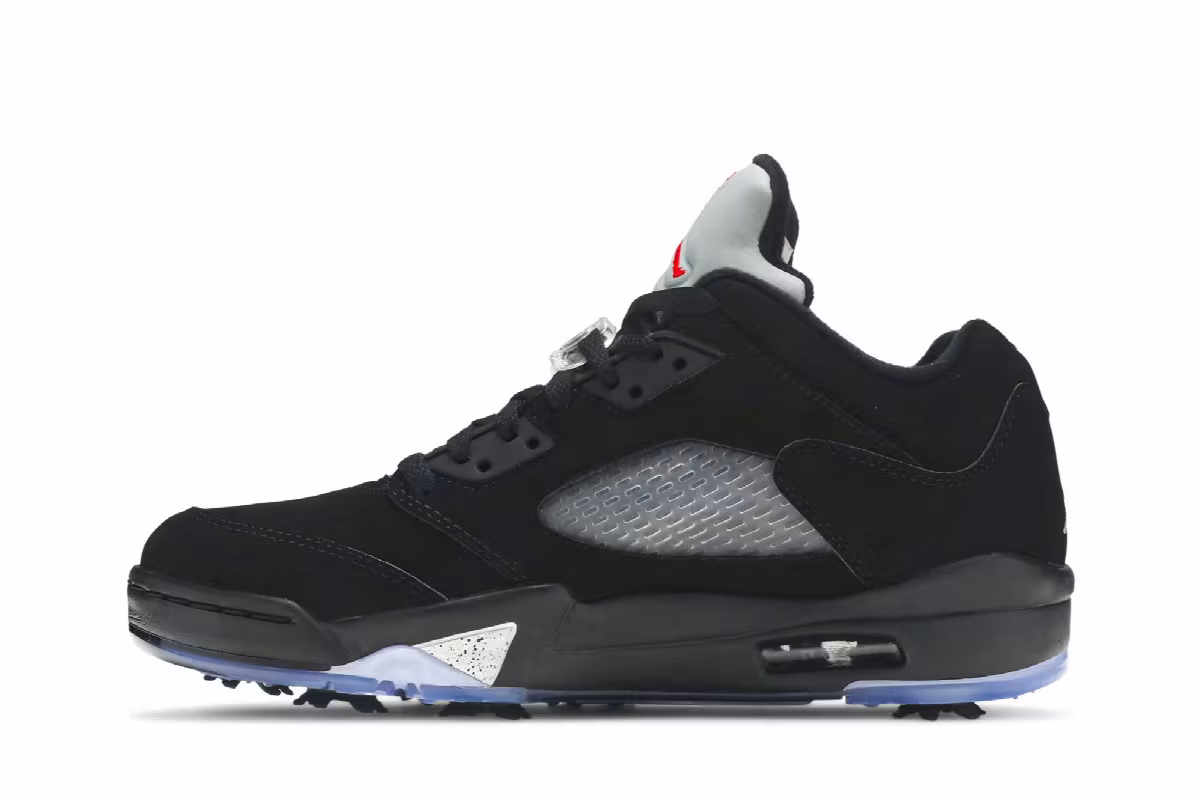 Air Jordan 5 Low Golf Black Metallic, view 4