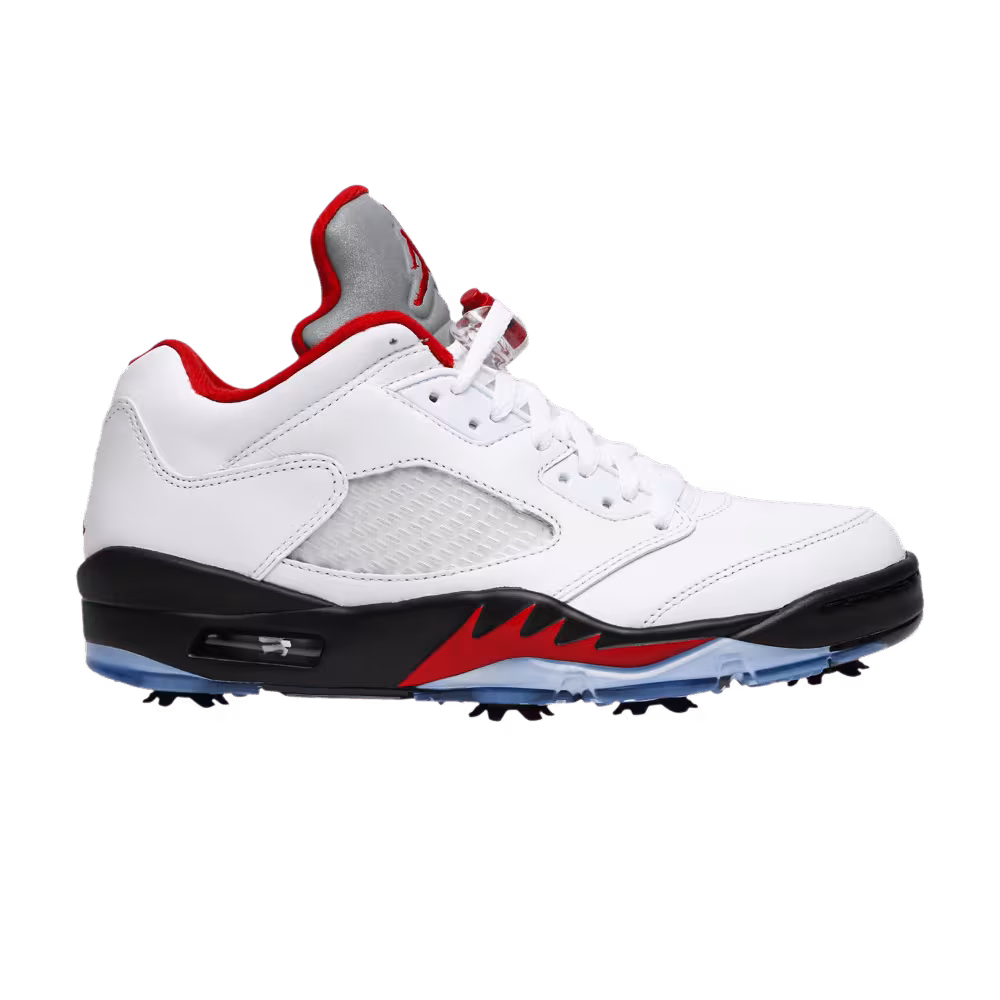Air Jordan 5 Low Golf White Fire Red