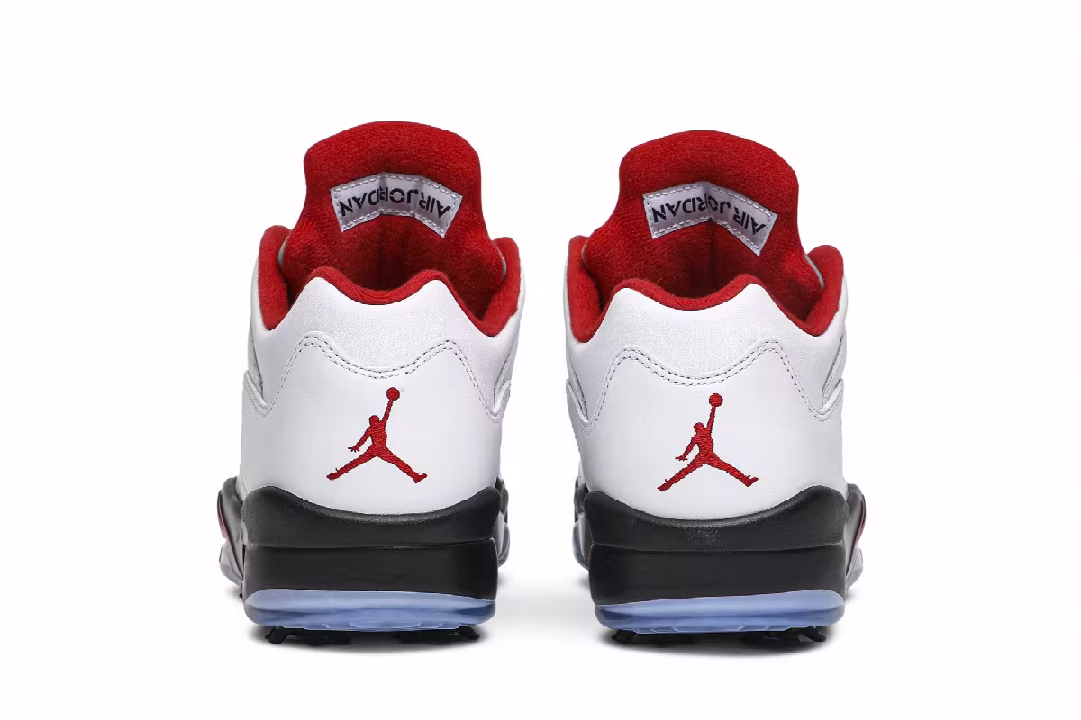 Air Jordan 5 Low Golf White Fire Red, view 7