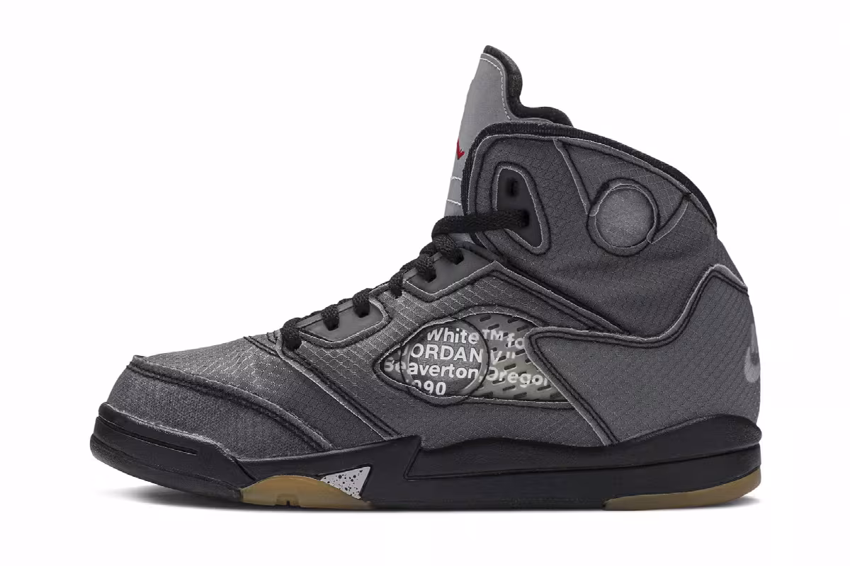 Off-White x Air Jordan 5 SP PS Muslin, view 4