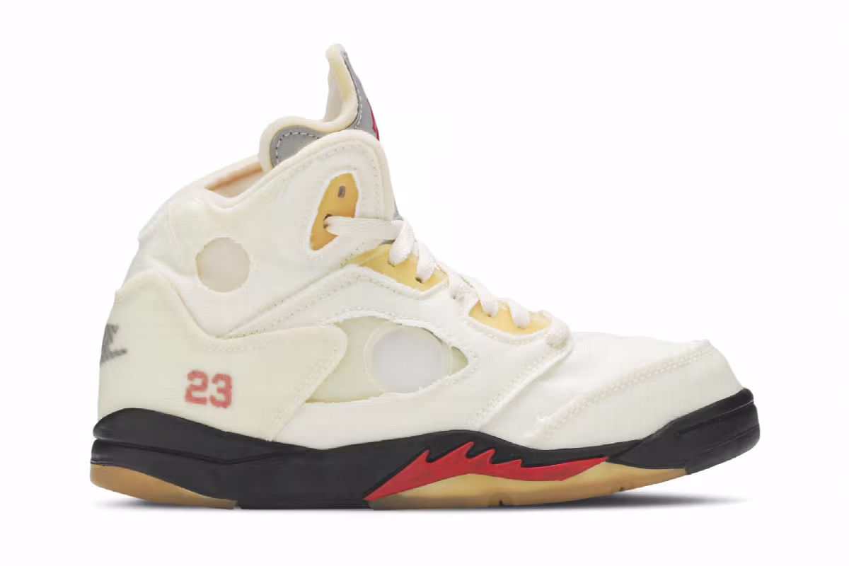 Off-White x Air Jordan 5 SP PS Sail, view 2