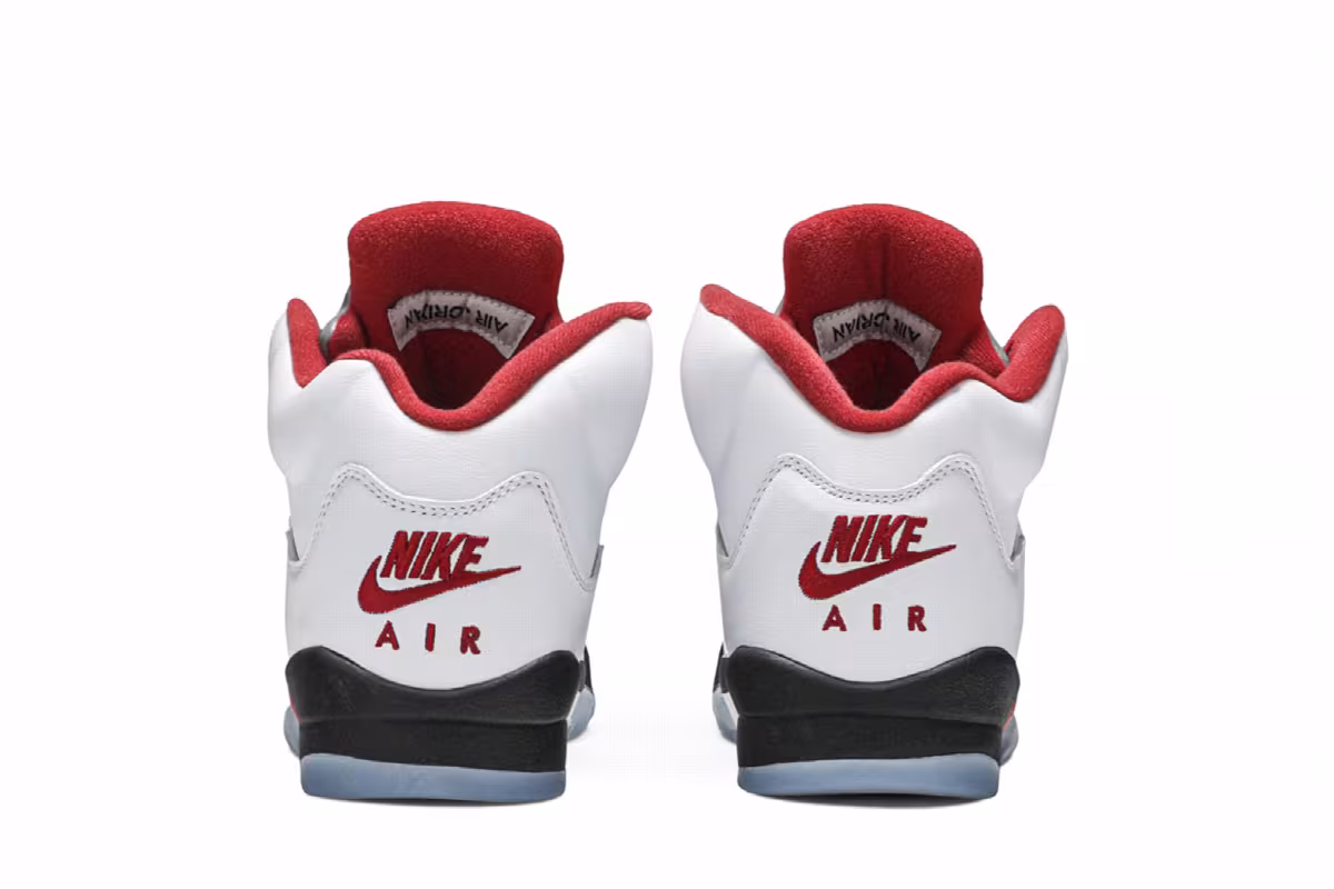 Air Jordan 5 GS White Fire Red 2020, view 7