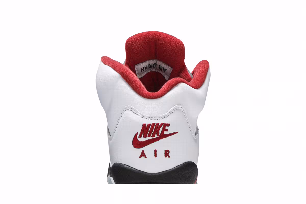 Air Jordan 5 GS White Fire Red 2020, view 8
