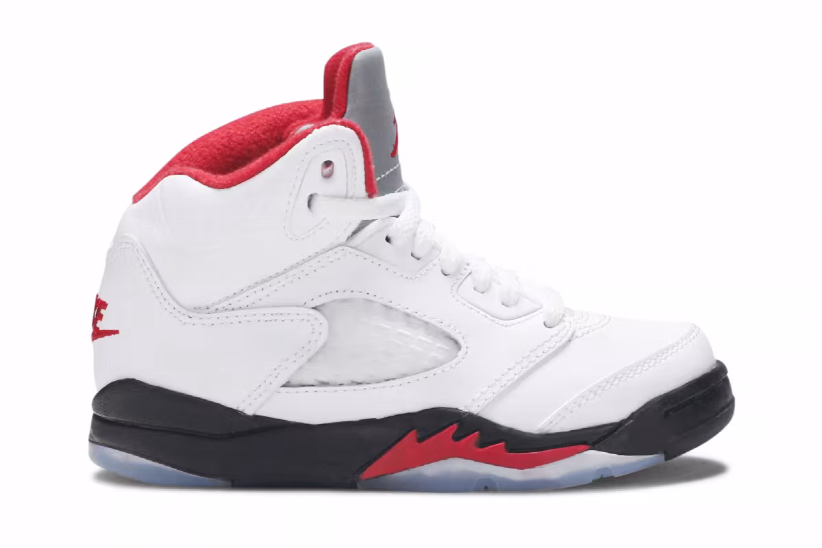 Air Jordan 5 PS White Fire Red 2020, view 2