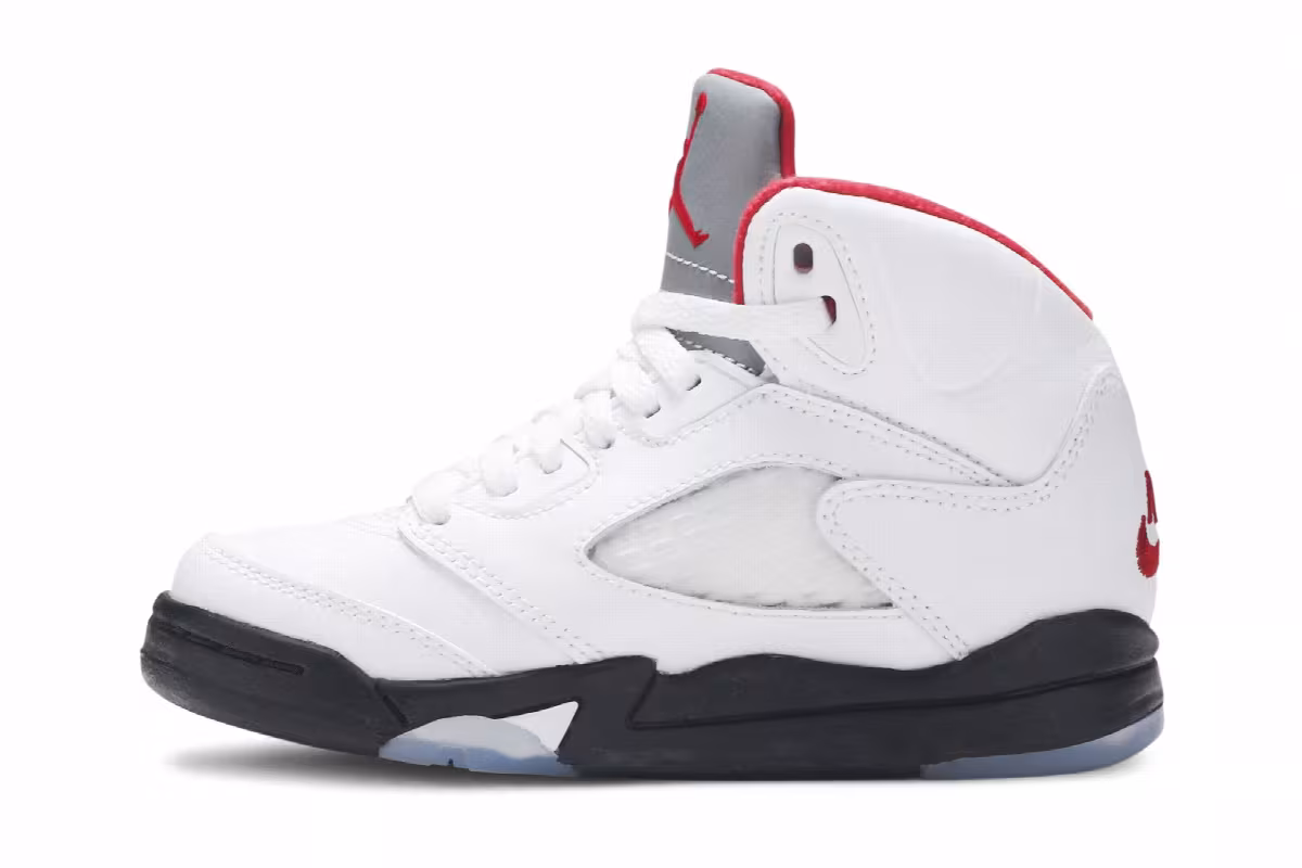 Air Jordan 5 PS White Fire Red 2020, view 4
