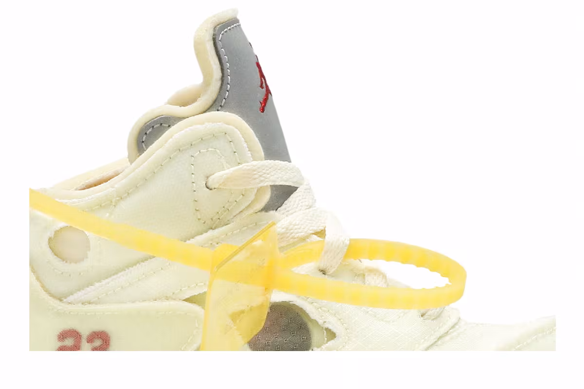 Off-White x Air Jordan 5 SP TD Sail, view 3