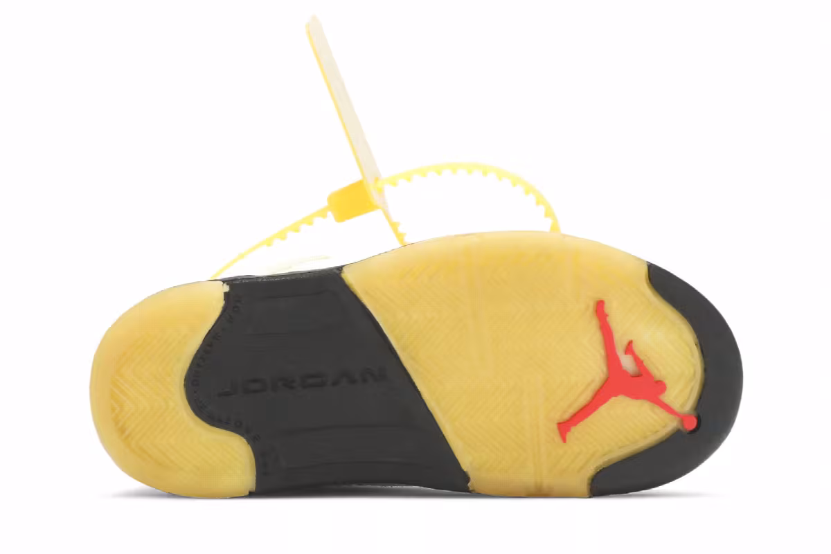 Off-White x Air Jordan 5 SP TD Sail, view 5