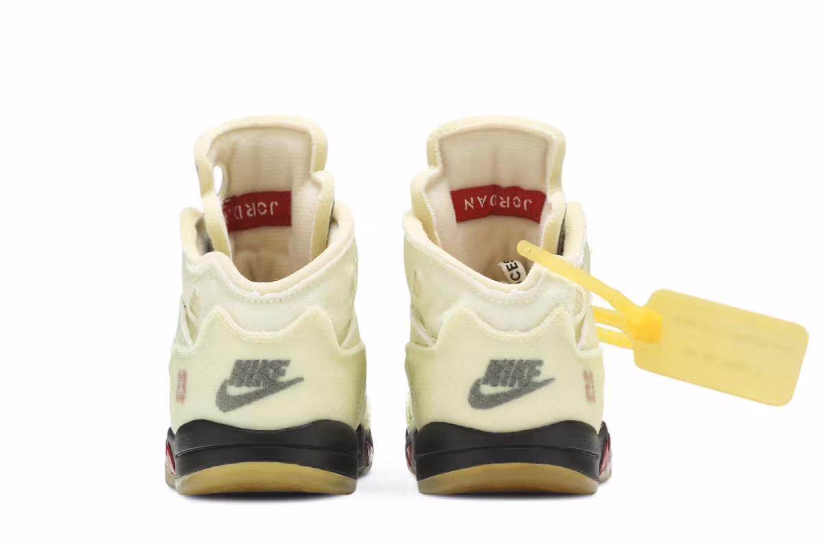 Off-White x Air Jordan 5 SP TD Sail, view 7