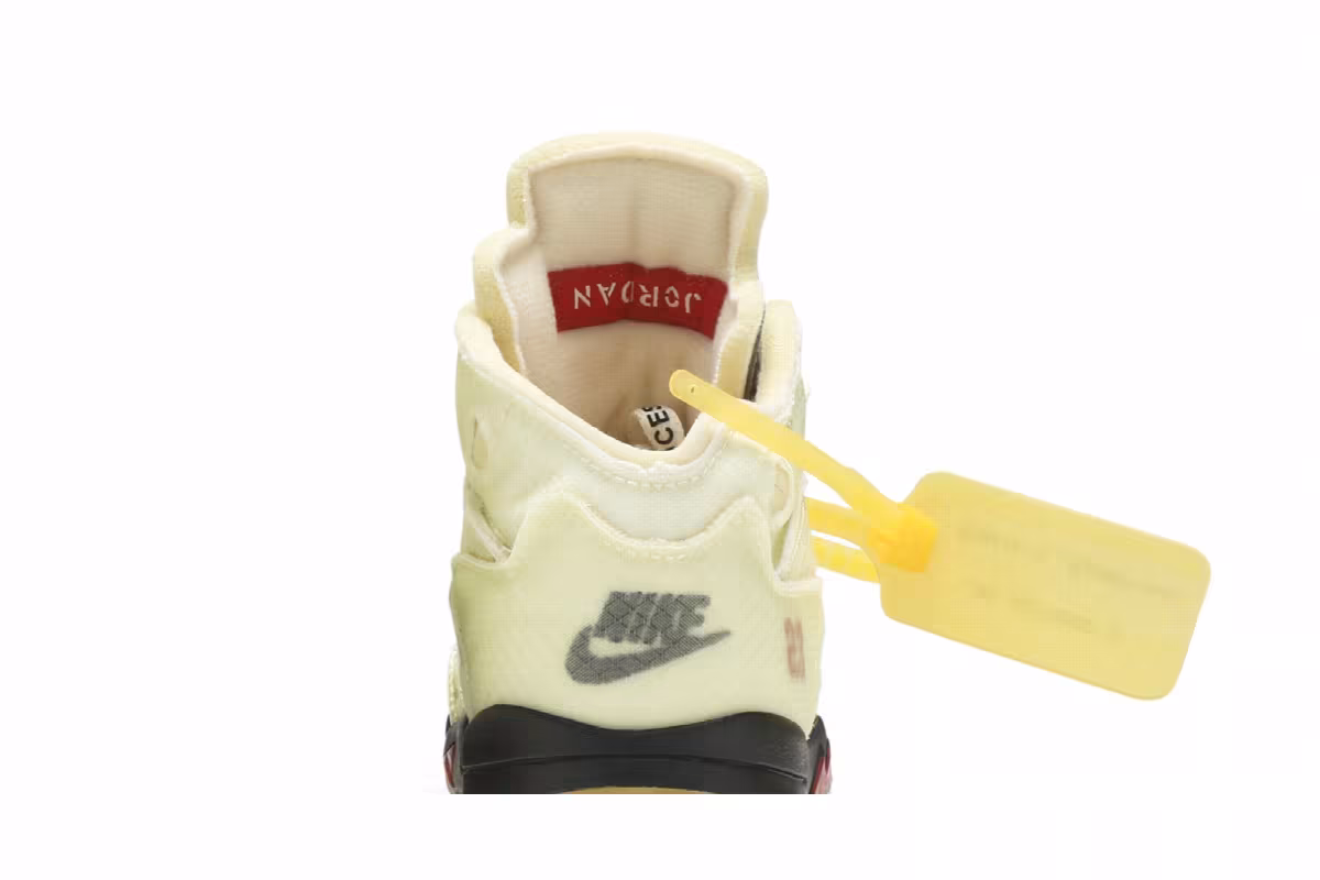 Off-White x Air Jordan 5 SP TD Sail, view 8