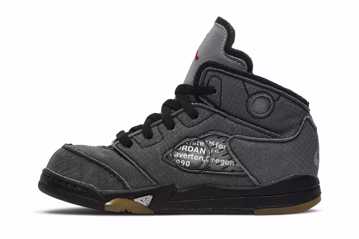 Off-White x Air Jordan 5 SP TD Muslin, view 4