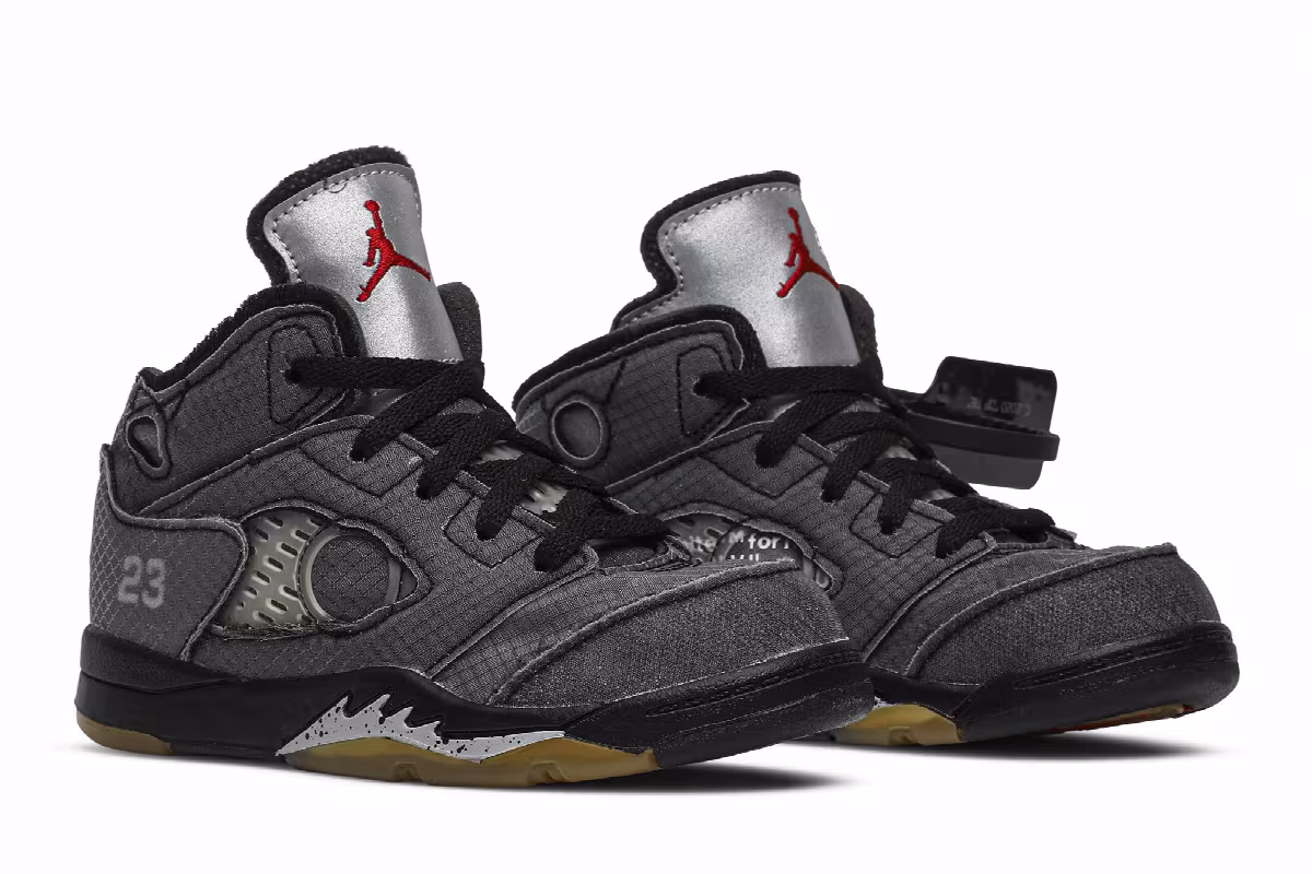 Off-White x Air Jordan 5 SP TD Muslin, view 9