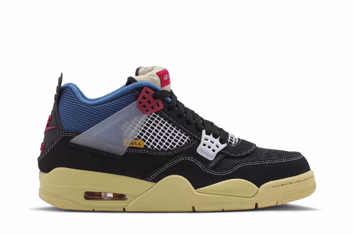 Union LA x Air Jordan 4 Off Noir, view 2