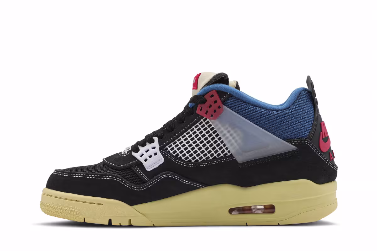Union LA x Air Jordan 4 Off Noir, view 4
