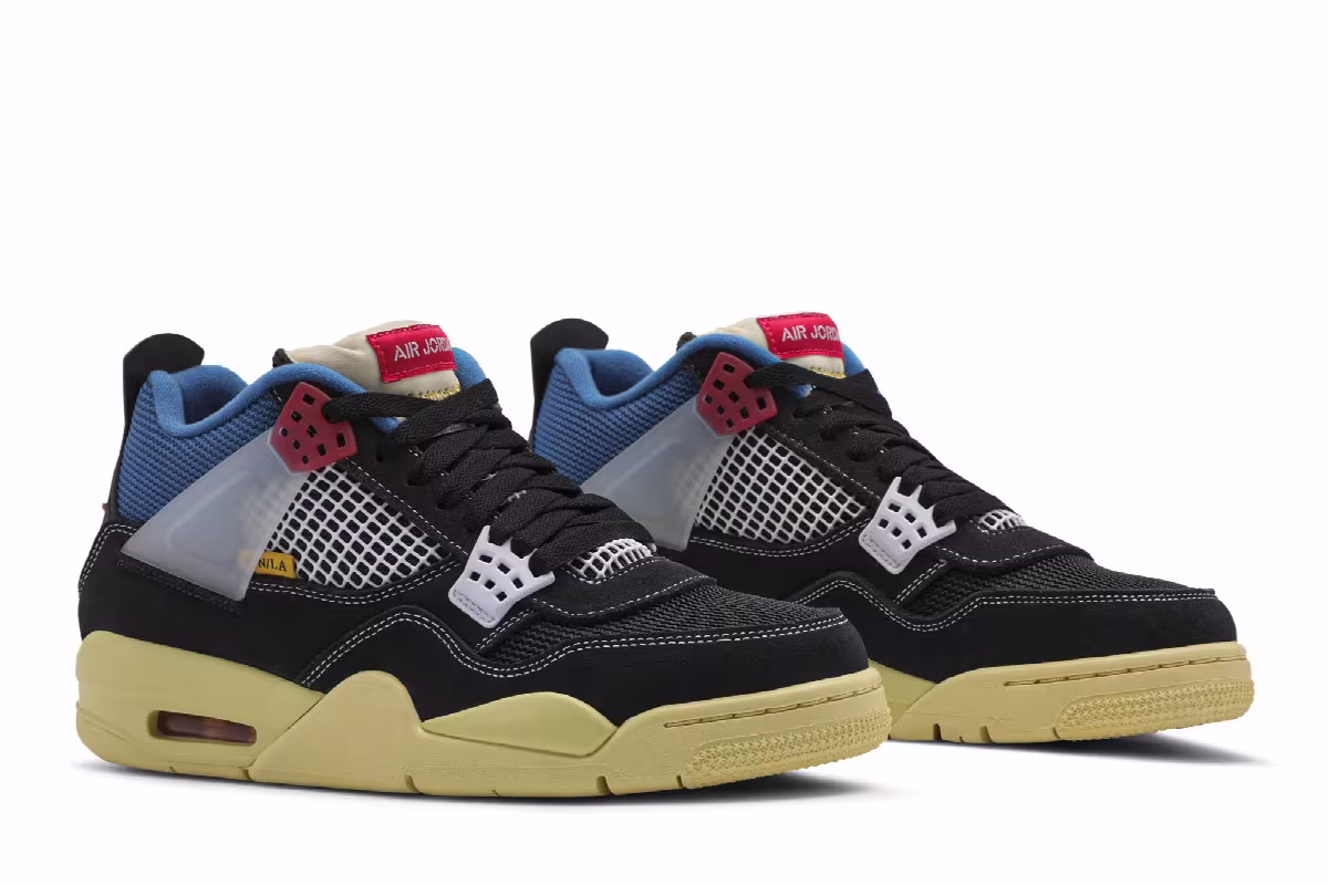 Union LA x Air Jordan 4 Off Noir, view 9