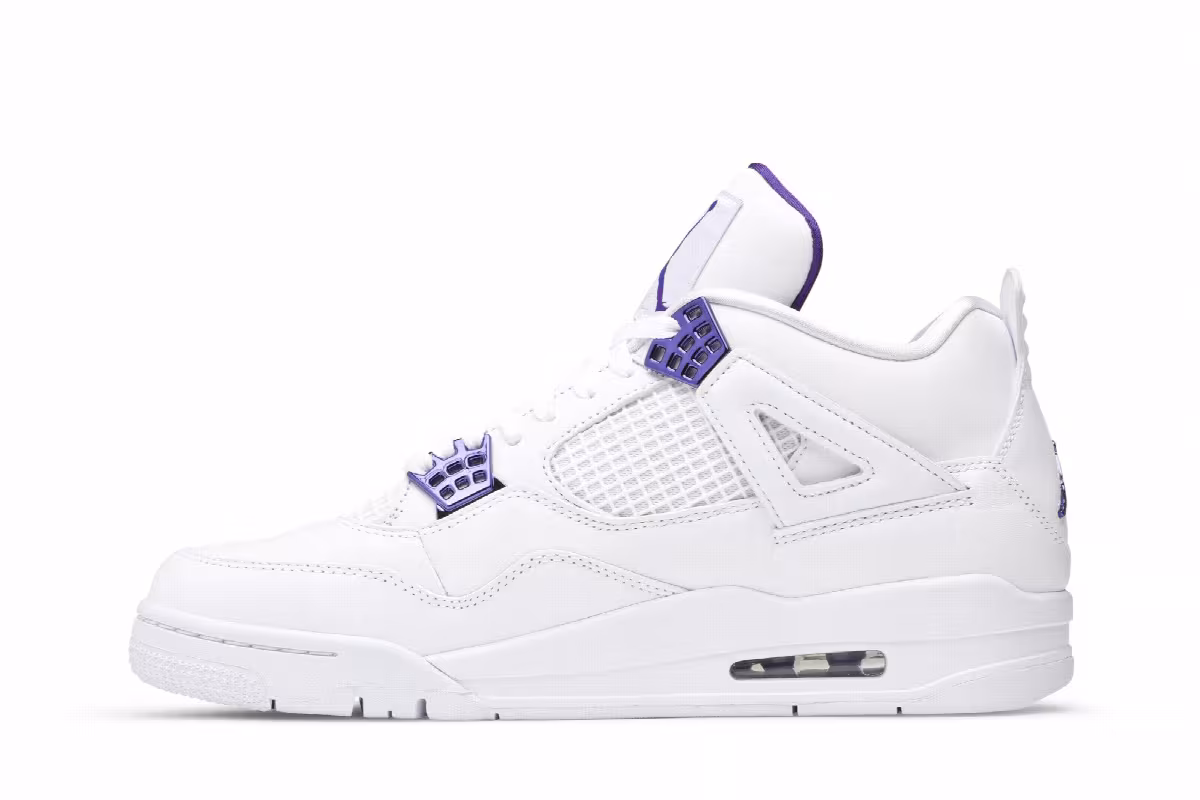 Air Jordan 4 Purple Metallic, view 4