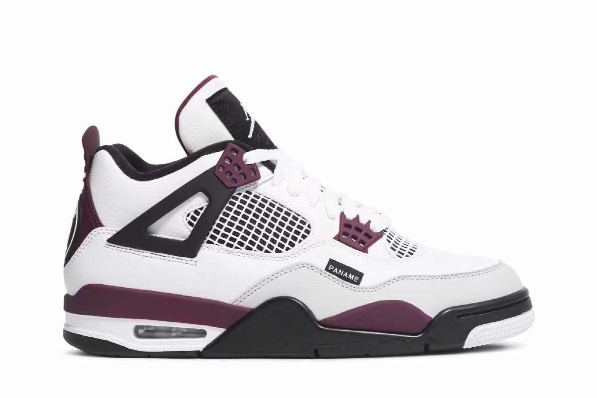 Paris Saint-Germain x Air Jordan 4 Bordeaux, view 2