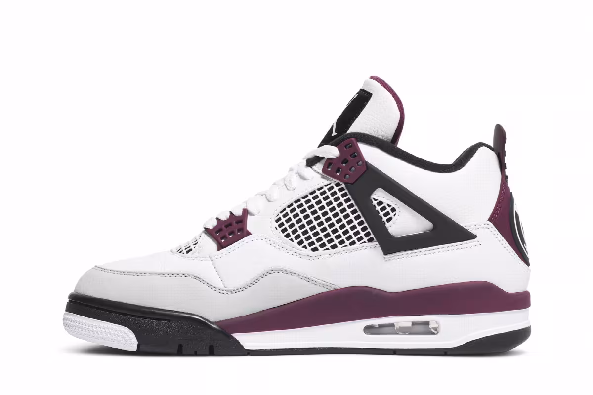 Paris Saint-Germain x Air Jordan 4 Bordeaux, view 4