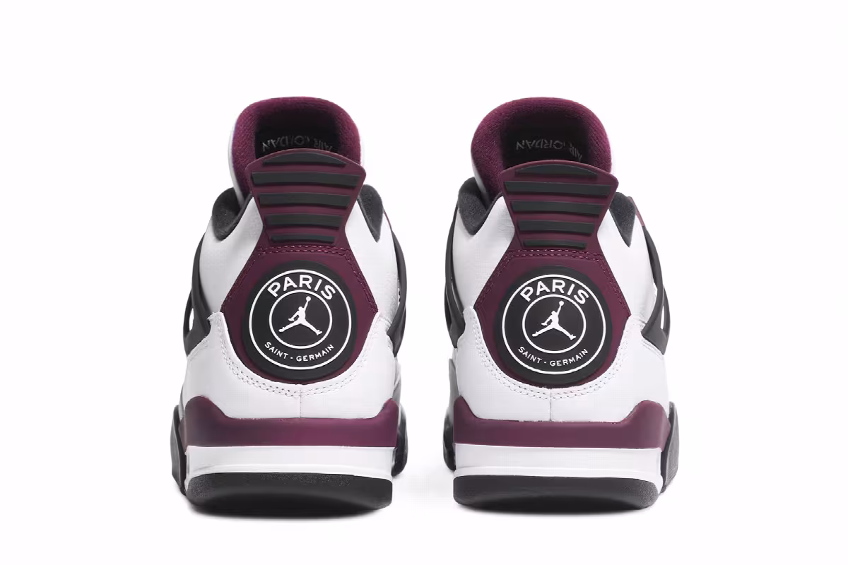 Paris Saint-Germain x Air Jordan 4 Bordeaux, view 7