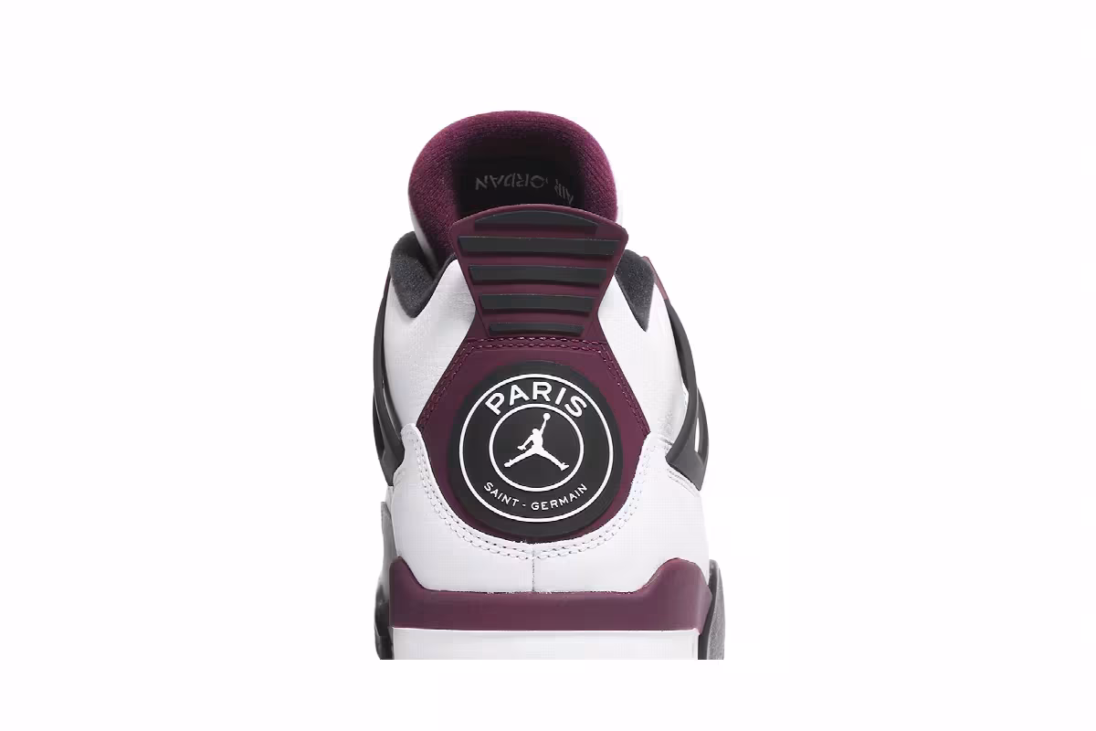 Paris Saint-Germain x Air Jordan 4 Bordeaux, view 8