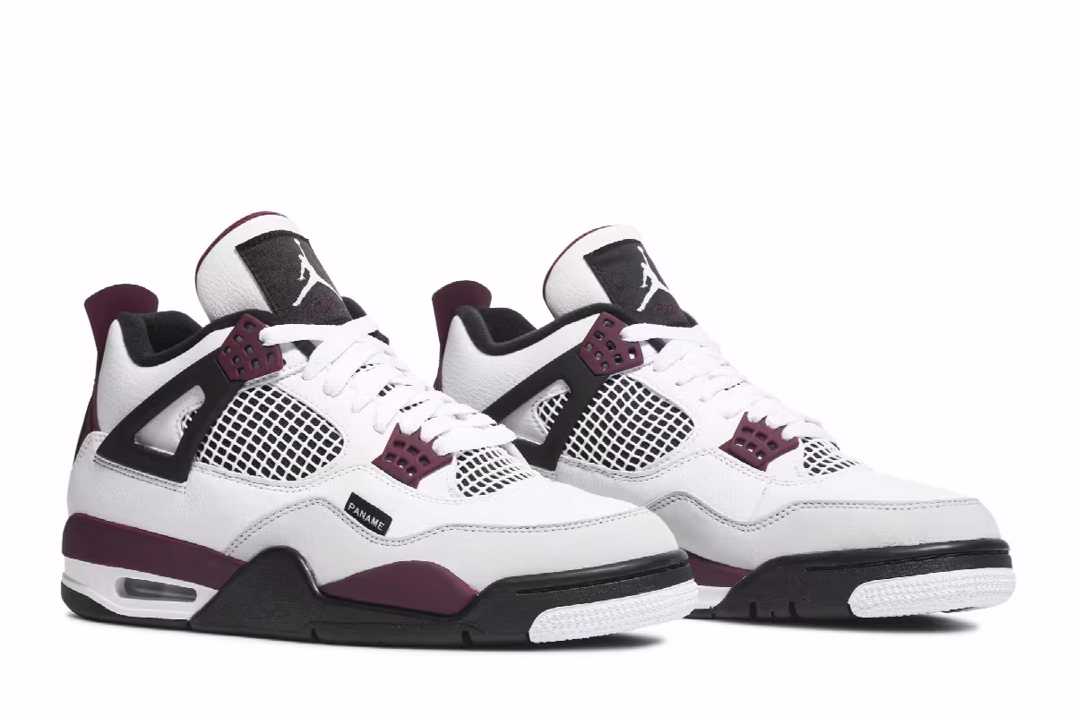 Paris Saint-Germain x Air Jordan 4 Bordeaux, view 9