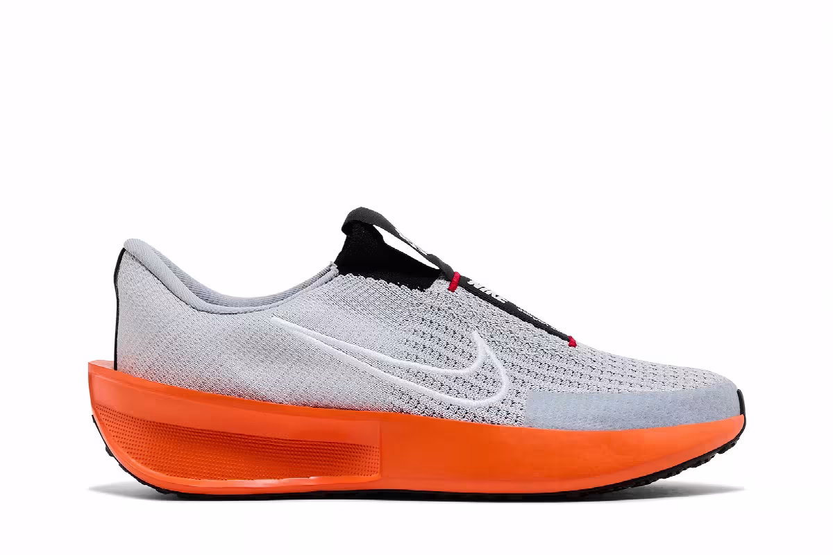 Nike Interact Run EasyOn Wolf Grey Safety Orange, view 2