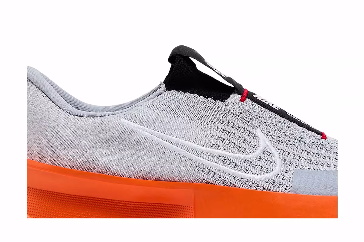 Nike Interact Run EasyOn Wolf Grey Safety Orange, view 3
