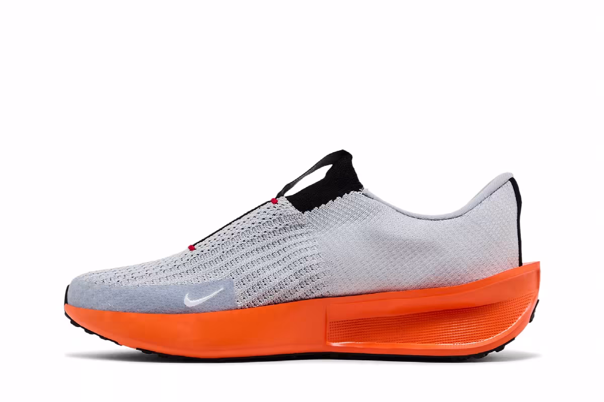 Nike Interact Run EasyOn Wolf Grey Safety Orange, view 4