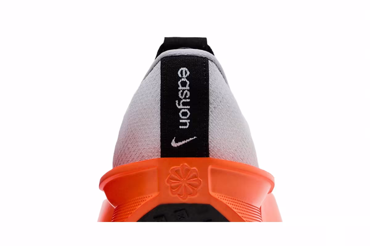 Nike Interact Run EasyOn Wolf Grey Safety Orange, view 8