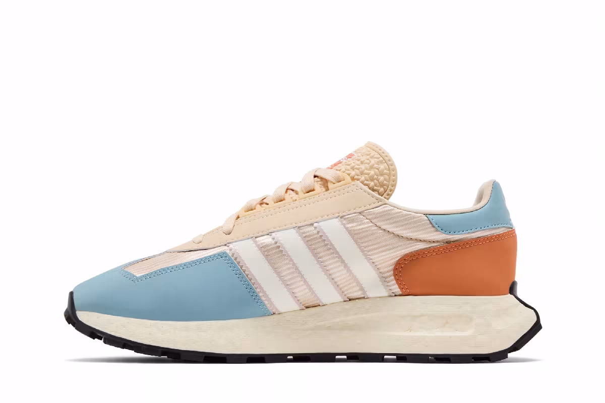 adidas Retropy E5 Cream Light Blue Orange, view 4