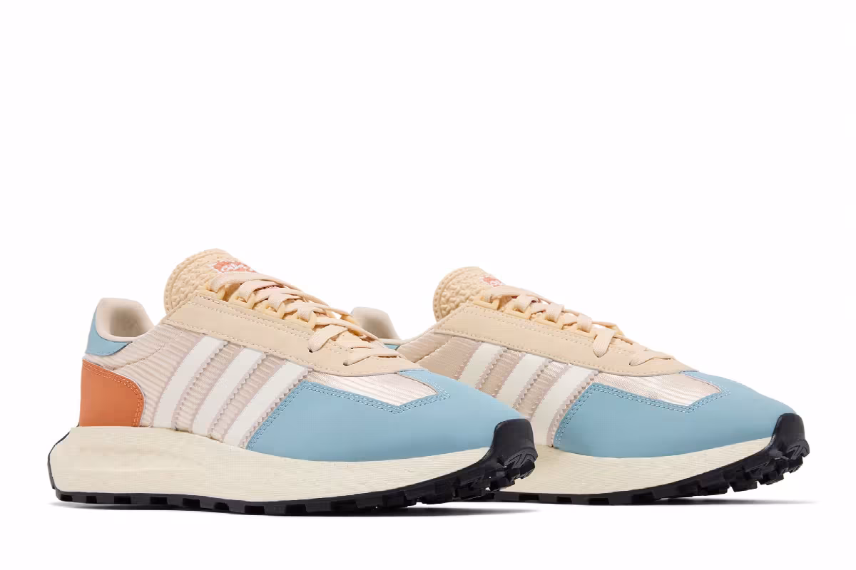 adidas Retropy E5 Cream Light Blue Orange, view 9