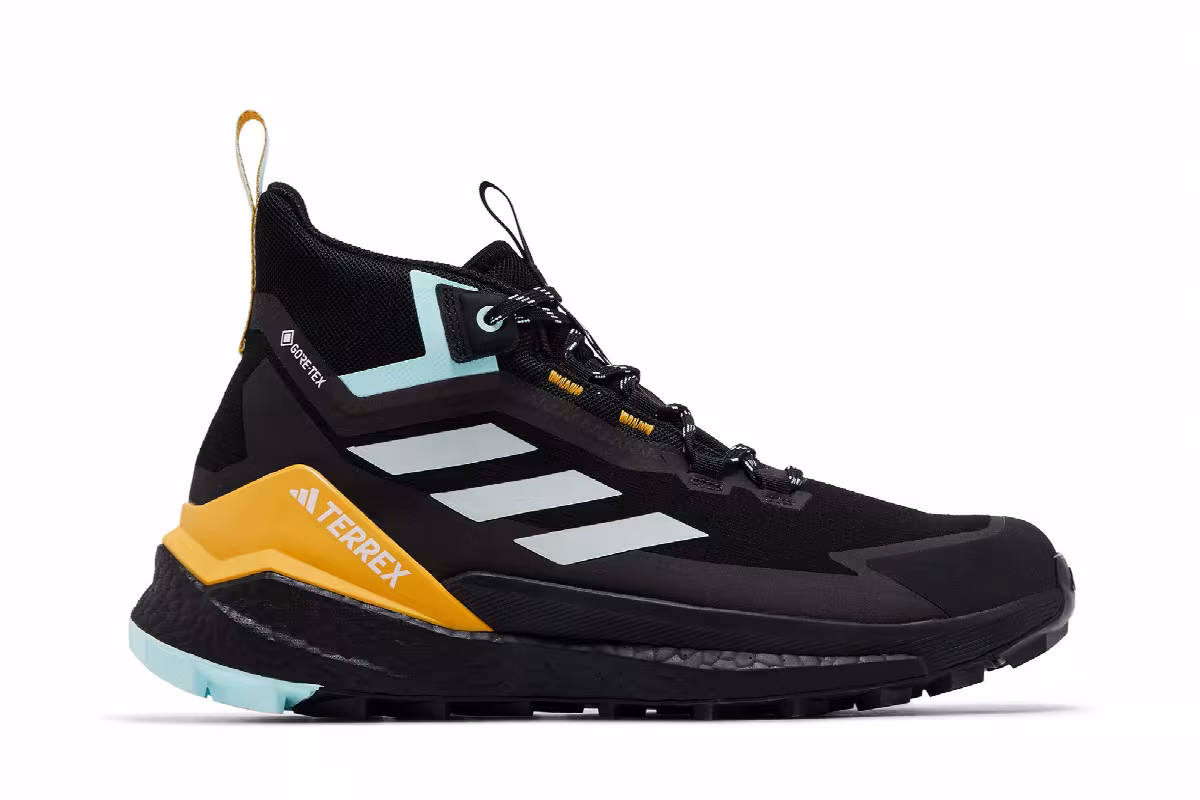 Adidas Terrex Free Hiker GORE-TEX 2.0 Black Aqua Yellow, view 2