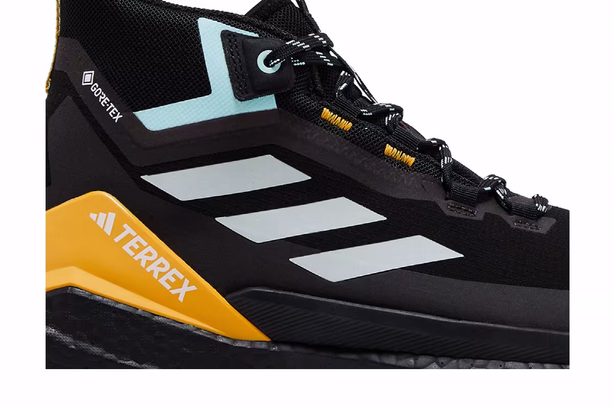 Adidas Terrex Free Hiker GORE-TEX 2.0 Black Aqua Yellow, view 3