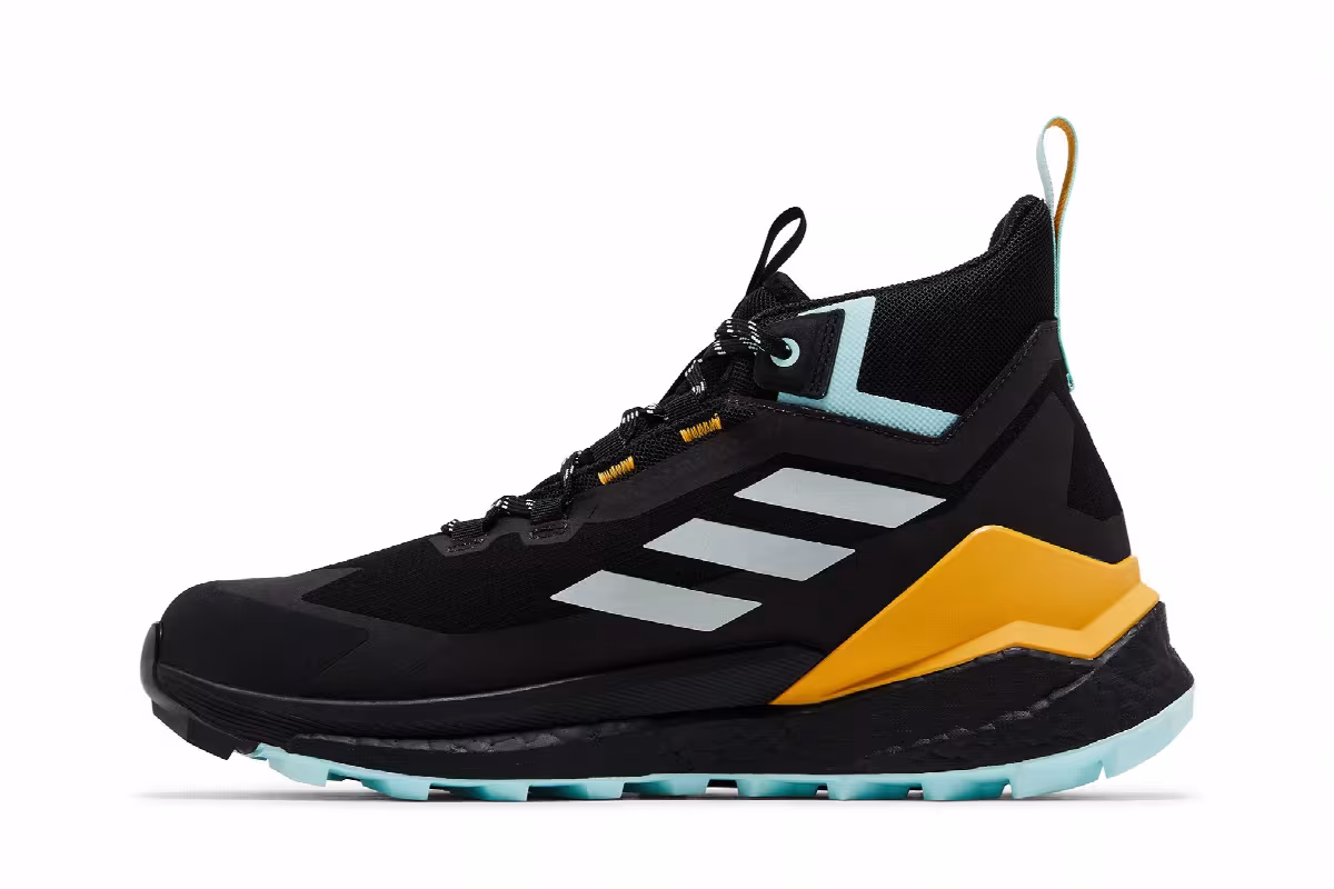 Adidas Terrex Free Hiker GORE-TEX 2.0 Black Aqua Yellow, view 4