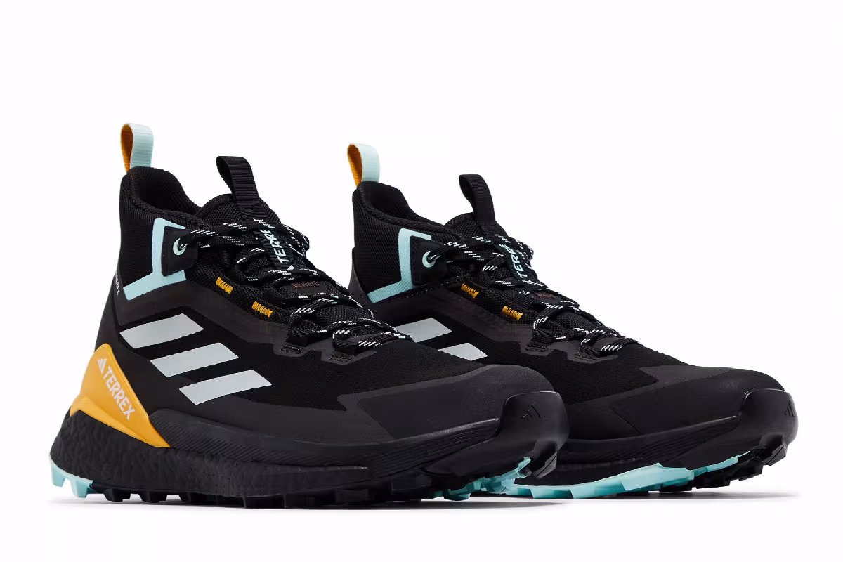 Adidas Terrex Free Hiker GORE-TEX 2.0 Black Aqua Yellow, view 9