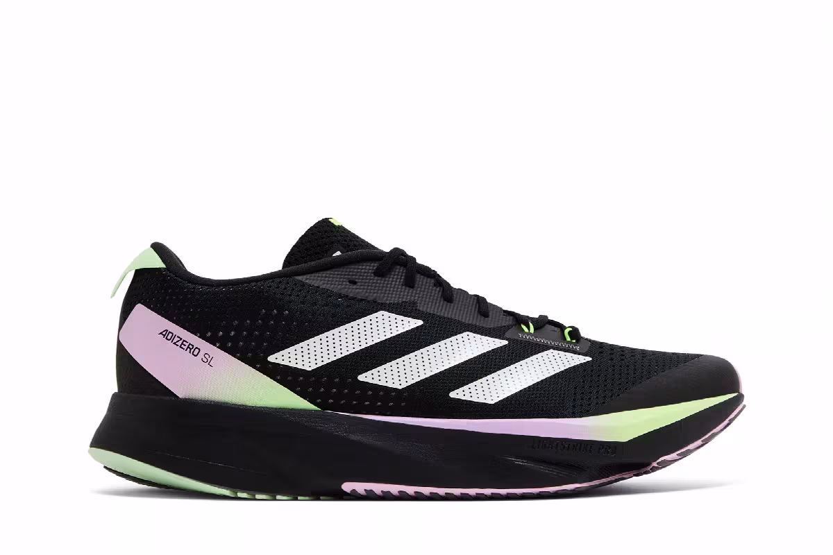 adidas Adizero SL Black Green Spark, view 2