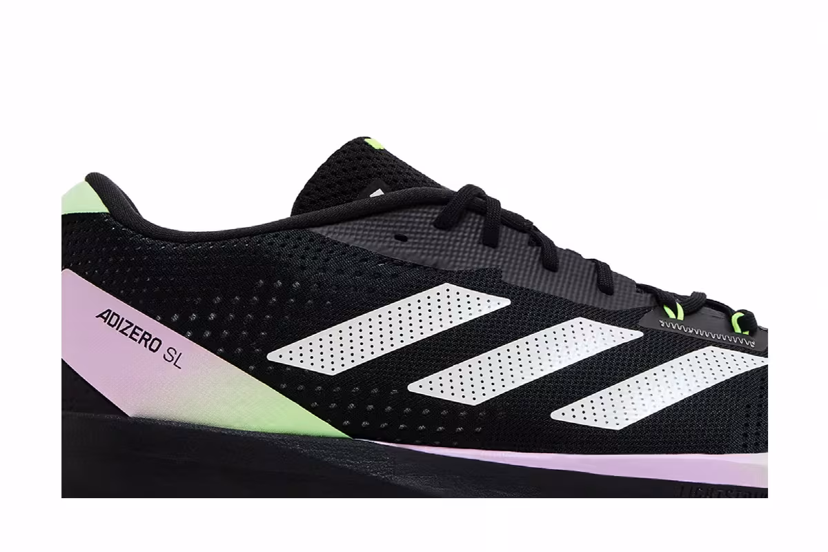 adidas Adizero SL Black Green Spark, view 3