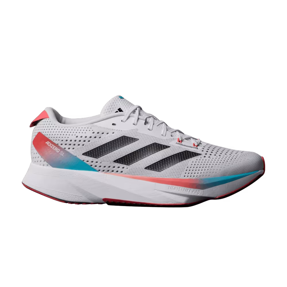 Adidas Adizero SL White Black Bright Red