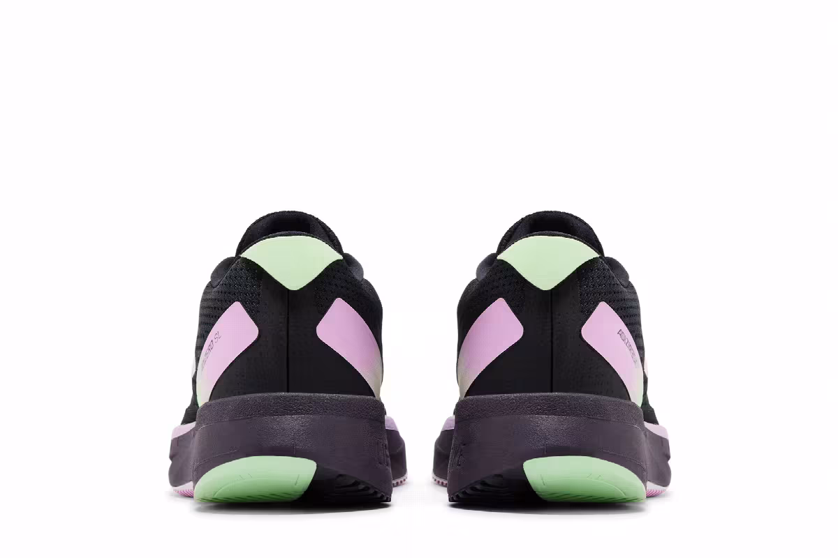 adidas Women's Adizero SL Black Green Spark, view 7