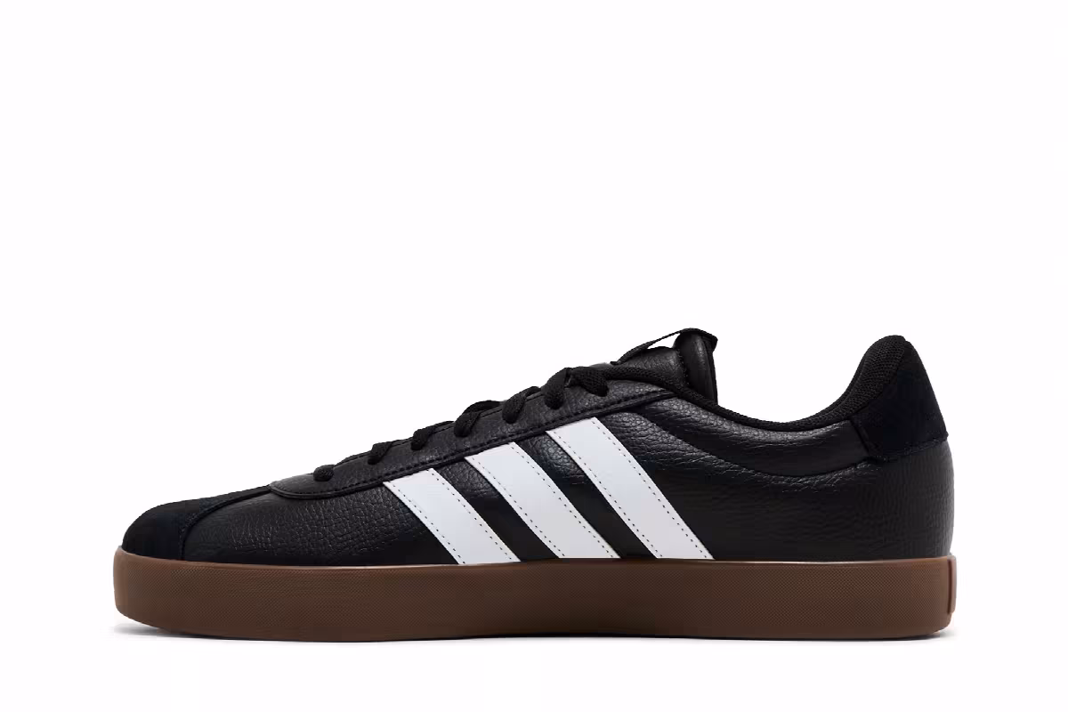 Adidas VL Court 3.0 Black White Gum, view 4