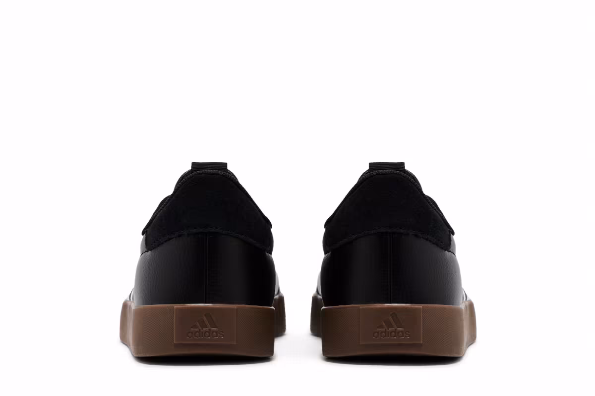 adidas Women's VL Court 3.0 Black White Gum, view 7