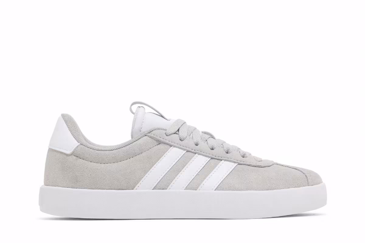 adidas Women's VL Court 3.0 Grey Silver Metallic, view 2