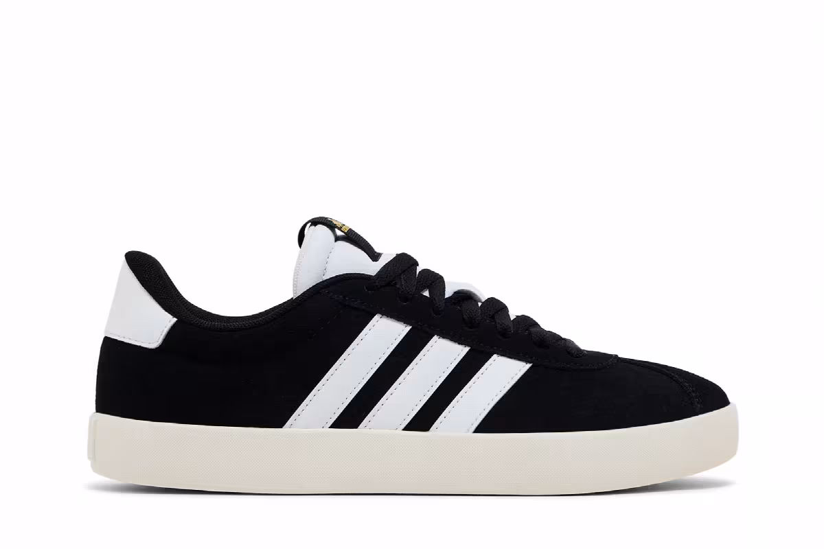 Adidas Women's VL Court 3.0 Black White, view 2