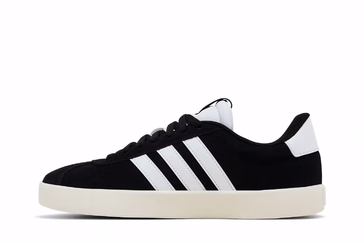 Adidas Women's VL Court 3.0 Black White, view 4